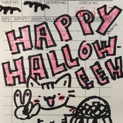 Tu Sei Bella - Our sweet server's cute doodle (10/24/26)