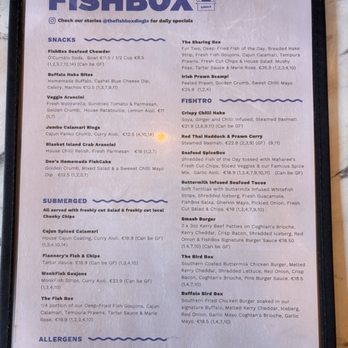 The Fish Box - Menu - Seafood Near Me - Dingle, Kentucky
