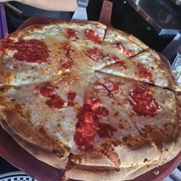 Large cheese pizza Large cheese pizza