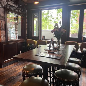 The Yard’s Pub - front of house w/ window-side barstool seating - Irish Pub Near Me - New York, New York The Yard’s Pub - front of house w/ window-side barstool seating - Irish Pub Near Me - New York, New York