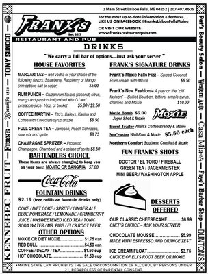 Menu photo 3 Frank's Lisbon Falls, ME