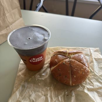 The Keep Coffee - Thai tea with sesame foam and GB - Bakeries Near Me - San Diego, California The Keep Coffee - Thai tea with sesame foam and GB - Bakeries Near Me - San Diego, California