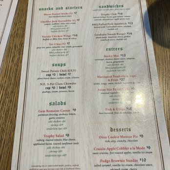 Trophy Room - American Near Me - Mansfield, Connecticut