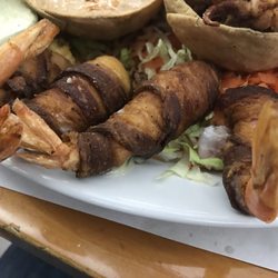 El Gaucho - Fresh shrimp wrapped in bacon and fried. Very very good.