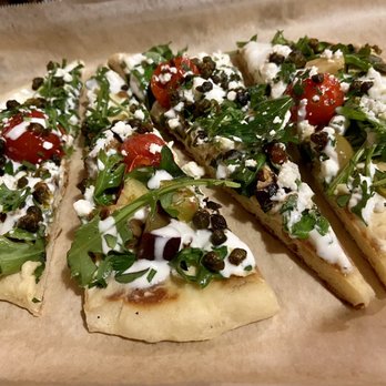 Wicked Weed Funkatorium - Veggie naan flatbread - Brewpubs Near Me - Asheville, North Carolina