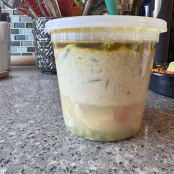 Thai Essence - Green Curry (the curry was separated and wouldn't mix) - Thai Near Me - Nutley, New Jersey