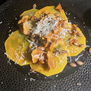 Between The Trees - Butternut Squash Carpaccio - French Near Me - Greenville, South Carolina