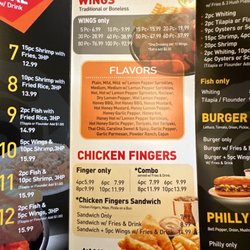 Wings Mania - Menu