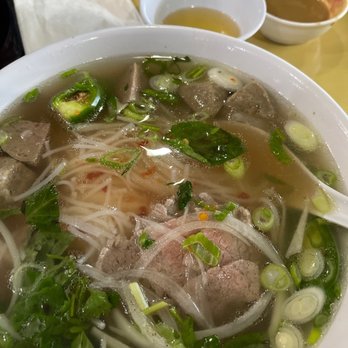 A Bit of Saigon - Beef pho. Loved sliced beef. Meatballs very flavorful but a little dense, probably need to be. - Vietnamese Near Me - Jacksonville, Florida A Bit of Saigon - Beef pho. Loved sliced beef. Meatballs very flavorful but a little dense, probably need to be. - Vietnamese Near Me - Jacksonville, Florida
