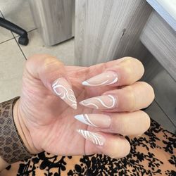 Princess Pro Nails - Progress  just need some pearls and some jewels