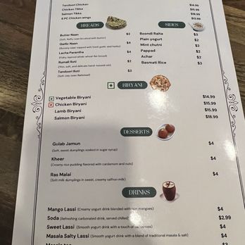 Naan Stop - Menu - Indian Near Me - Stuart, Virginia