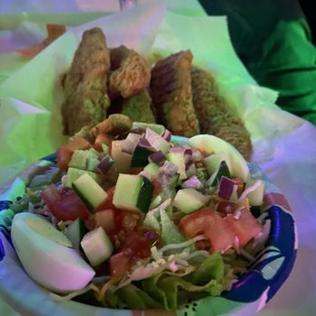 AJ's Lounge - Side salad and chicken tenders - Bars Near Me - Indianapolis, Indiana