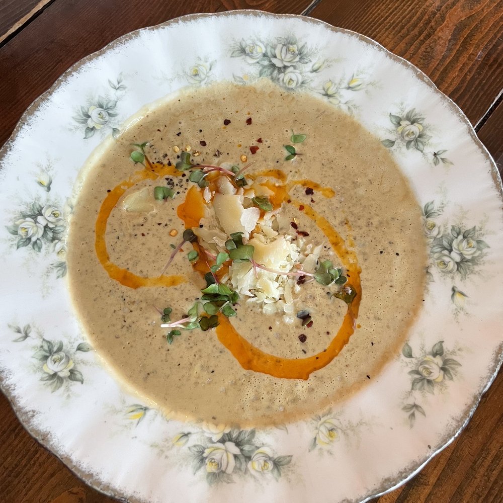 Where The Buffalo Roam Saloon - Daily special: cream of mushrooms, highly recommend - Lounges Near Me - Canmore, Alberta Where The Buffalo Roam Saloon - Daily special: cream of mushrooms, highly recommend - Lounges Near Me - Canmore, Alberta
