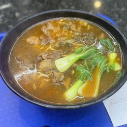Taiwanese Beef noodle soup with tendon