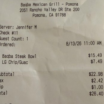 Baqba Mexican Grill - New Mexican Cuisine Near Me - Pomona, California