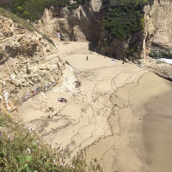 Shark Fin Cove - View of the cove/beach from above. - Beaches Near Me - Davenport, California Shark Fin Cove - View of the cove/beach from above. - Beaches Near Me - Davenport, California