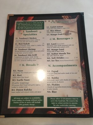 Menu photo 8 Mantra Indian Grill Germantown, TN