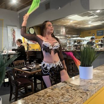Agora Mediterranean Kitchen - Belly dancing starts around 7. - Mediterranean Near Me - West Palm Beach, Florida Agora Mediterranean Kitchen - Belly dancing starts around 7. - Mediterranean Near Me - West Palm Beach, Florida