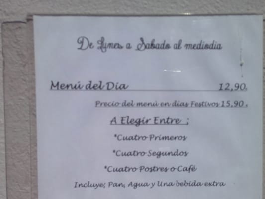 Menu photo 1 Entre Libros y Pucheros Zaragoza, Z Menu photo 1 Entre Libros y Pucheros Zaragoza, Z