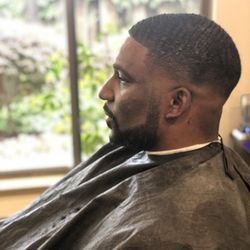 Low skin fade 2 with grain beard trim and razor line!