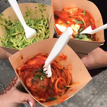 Spaghetti Incident - Kale Pesto + Chitarra + Meatballs - Italian Near Me - New York, New York Spaghetti Incident - Kale Pesto + Chitarra + Meatballs - Italian Near Me - New York, New York