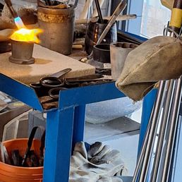 Playing with Fire - Staff torch the pieces where necessary - Art Schools Near Me - Toronto, Ontario