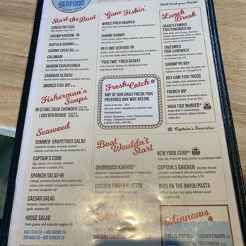 Captain Craig's Restaurant - Seafood Near Me - Tavernier, Florida