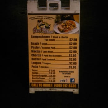 Tacos Santiaguito 2 - a menu for a mexican restaurant - Food Trucks Near Me - San Jose, California Tacos Santiaguito 2 - a menu for a mexican restaurant - Food Trucks Near Me - San Jose, California