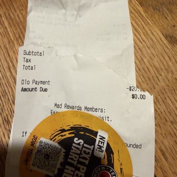 Teriyaki Madness - Bottom receipt - Japanese Near Me - Manteca, California Teriyaki Madness - Bottom receipt - Japanese Near Me - Manteca, California