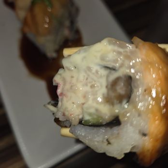 Kumo Sushi - Too much white sauce on Alaskan roll, ick! - Sushi Bars Near Me - Phoenix, Arizona