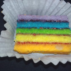 Simply DiVine - Rainbow cake from Village Bakery