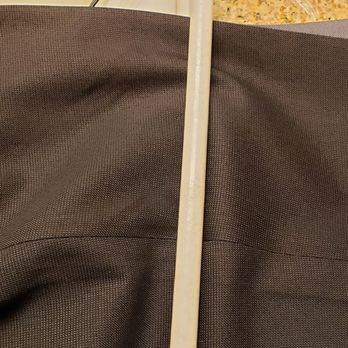 ZIPS Cleaners - This is one pair that they burnt you can see where the color is different. - Dry Cleaning Near Me - Austin, Texas