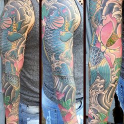 Jersey City Tattoo - full sleeve color tattoo