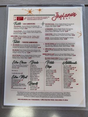 Menu photo 4 Jholano’s Deli Coral Gables, FL