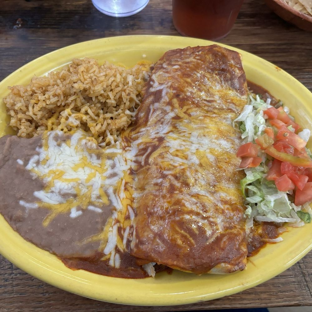 The Old Pueblo Cafe - Green chile burrito enchilada style with red sauce - Mexican Near Me - Litchfield Park, Arizona The Old Pueblo Cafe - Green chile burrito enchilada style with red sauce - Mexican Near Me - Litchfield Park, Arizona