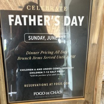 Fogo de Chão - Bring dad for Father's Day, dinner prices all day - Brazilian Near Me - Dunwoody, Georgia