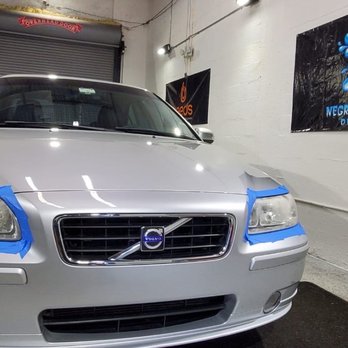 Negro's No Spot Detailing - Before headlight restoration - Auto Detailing Near Me - Medley, Florida