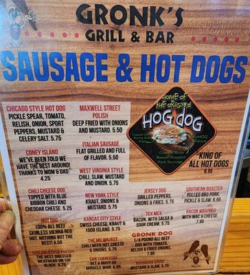 Menu photo 2 Gronks Grill & Bar Superior, WI Menu photo 2 Gronks Grill & Bar Superior, WI