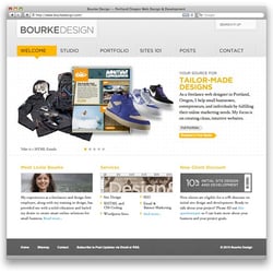 Bourke Design - This is my latest home page design.