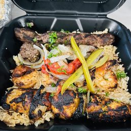 Mixed Grill (4) Skewers Platter