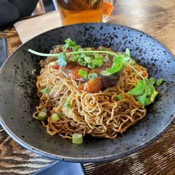 Noodle Station - 12. Roast Duck Dried Egg Noodles in XO Sauce - Asian Fusion Near Me - Daly City, California Noodle Station - 12. Roast Duck Dried Egg Noodles in XO Sauce - Asian Fusion Near Me - Daly City, California