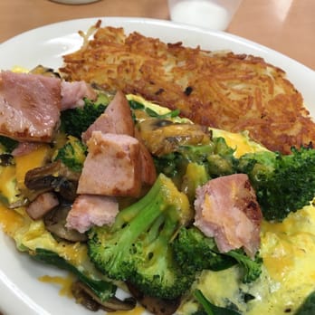Loaded Cafe - Veggie Omelette. Added ham! So good! Trust me. - Breakfast & Brunch Near Me - Gardena, California Loaded Cafe - Veggie Omelette. Added ham! So good! Trust me. - Breakfast & Brunch Near Me - Gardena, California