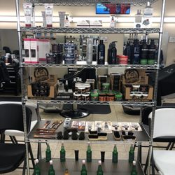 Fade Factory Barbershop - Plenty of hair products including Elegance, Suavecito, and more!