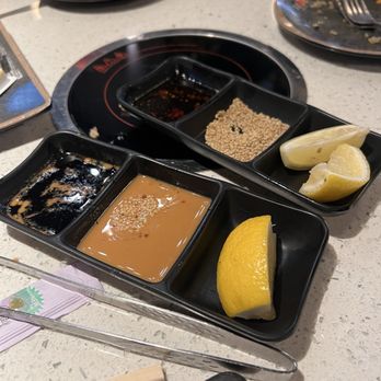 Seoul Korean BBQ and Hot Pot - Sauces from the sauce bar - Korean Near Me - Springfield, Pennsylvania
