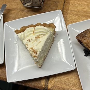 The Pie Hut - L-R: Huckleberry, Coconut Cream & Marionberry FABULOUS!!! - Bakeries Near Me - Sandpoint, Idaho The Pie Hut - L-R: Huckleberry, Coconut Cream & Marionberry FABULOUS!!! - Bakeries Near Me - Sandpoint, Idaho