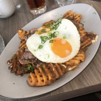 Basalt - 4.21.19 prime rib brunch poutine - New American Near Me - Honolulu, Hawaii