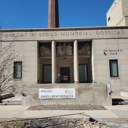 Denver Health - Robert W. Speer Memorial Hospital for Sick Children (1939). Mural by Louise Emerson Ronnebeck (1943, restored 2017). Pavilion I.