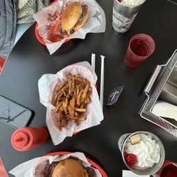 Basket Fries, Single Cheeseburgers, & Milkshakes Basket Fries, Single Cheeseburgers, & Milkshakes