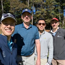 RiverPines Golf - Sunday foursome on a beautiful fall day. Sunday, October 18, 2026. 18th green.