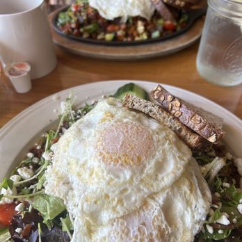 Pickle Jar Kitchen - Breakfast salad and sweet potato hash. - New American Near Me - Falmouth, Massachusetts